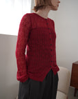 Mohair Touch Openwork Cardigan