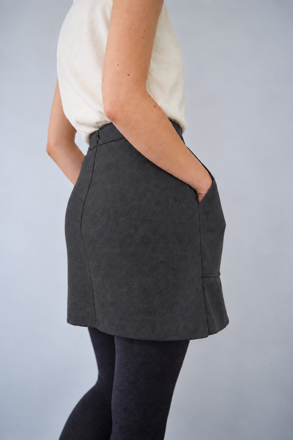 Pocket rap mini skirt