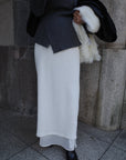 Alpaca layered skirt