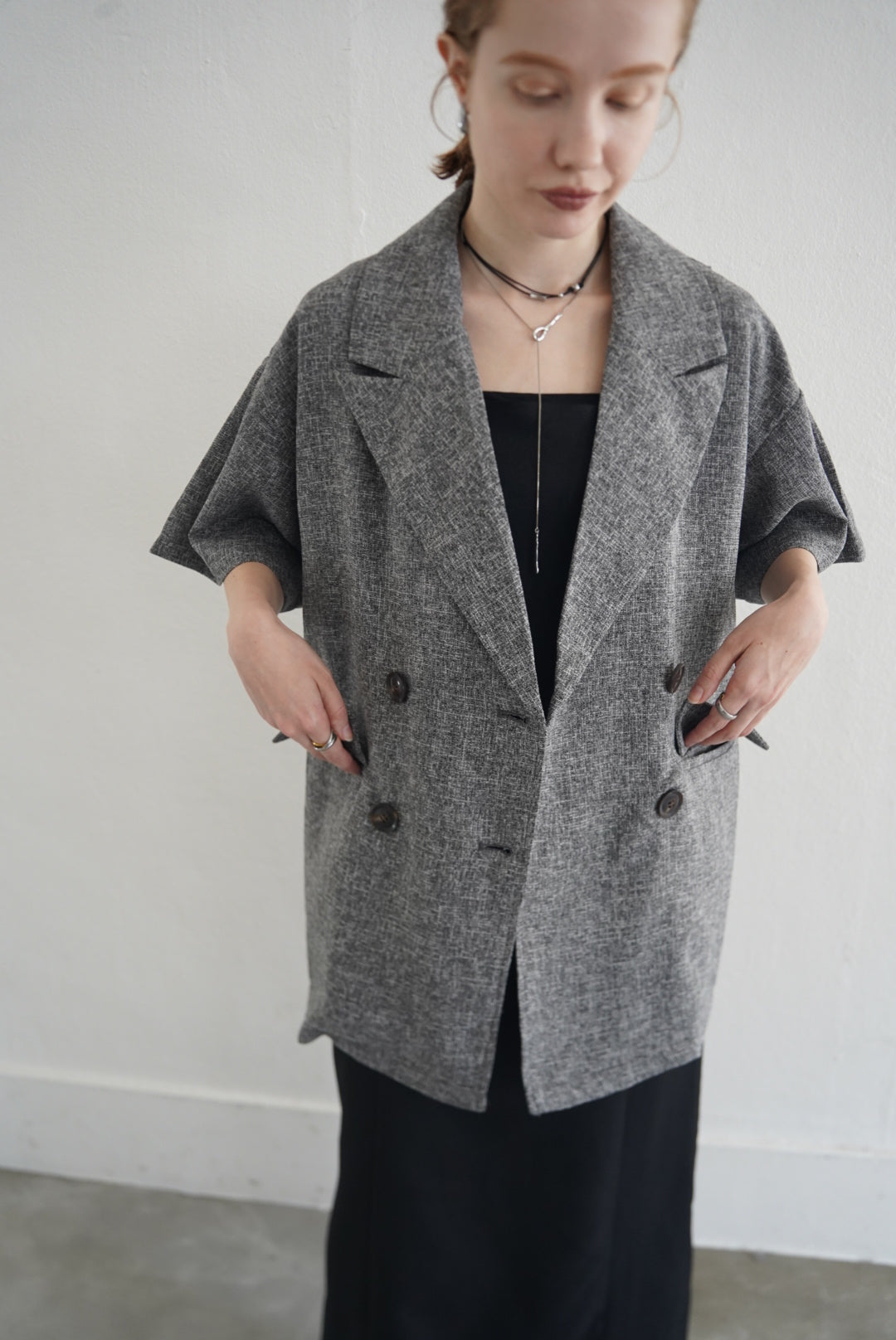 Summer tweed half sleeve JK