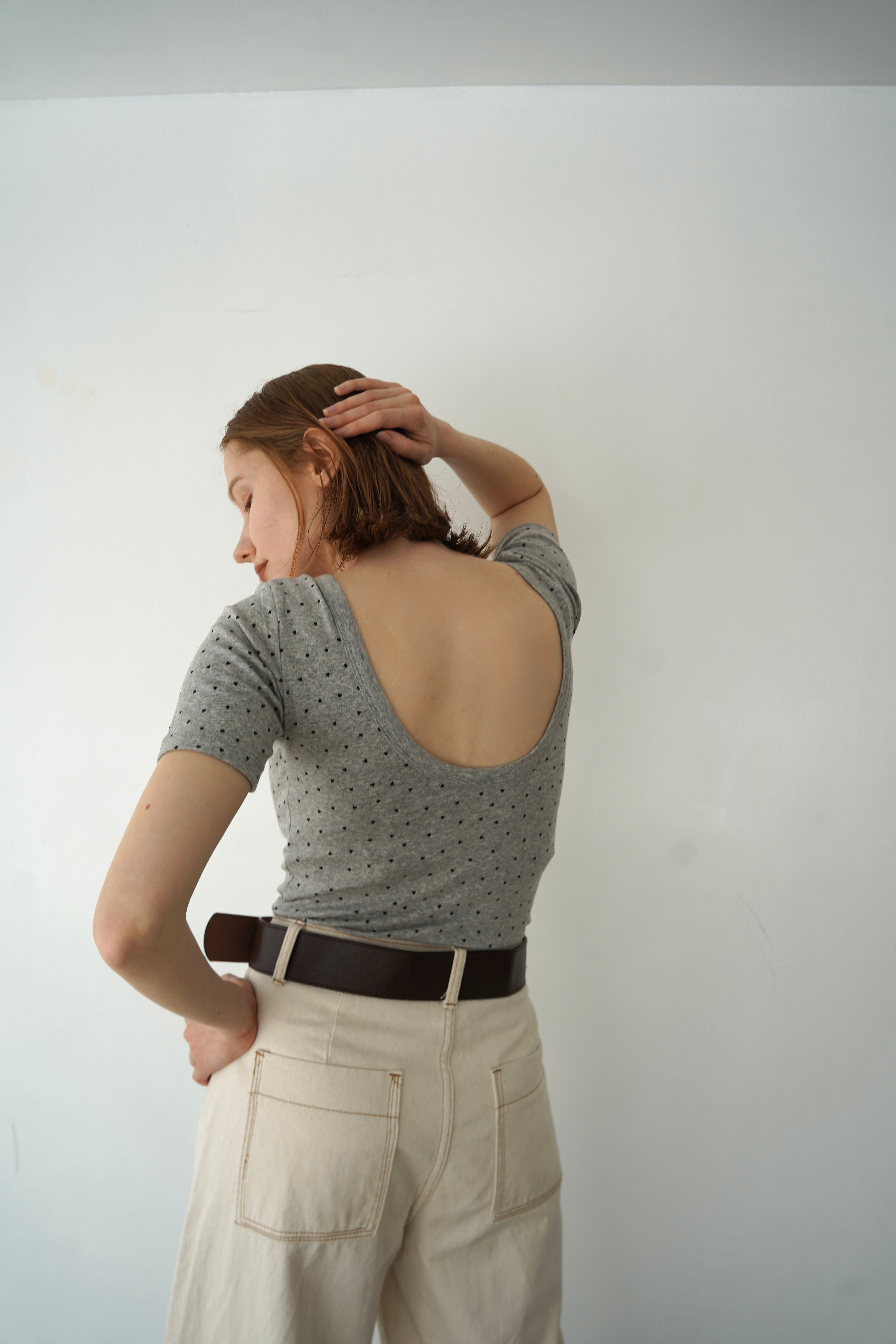 【6/5-発売】Heart dot back open T