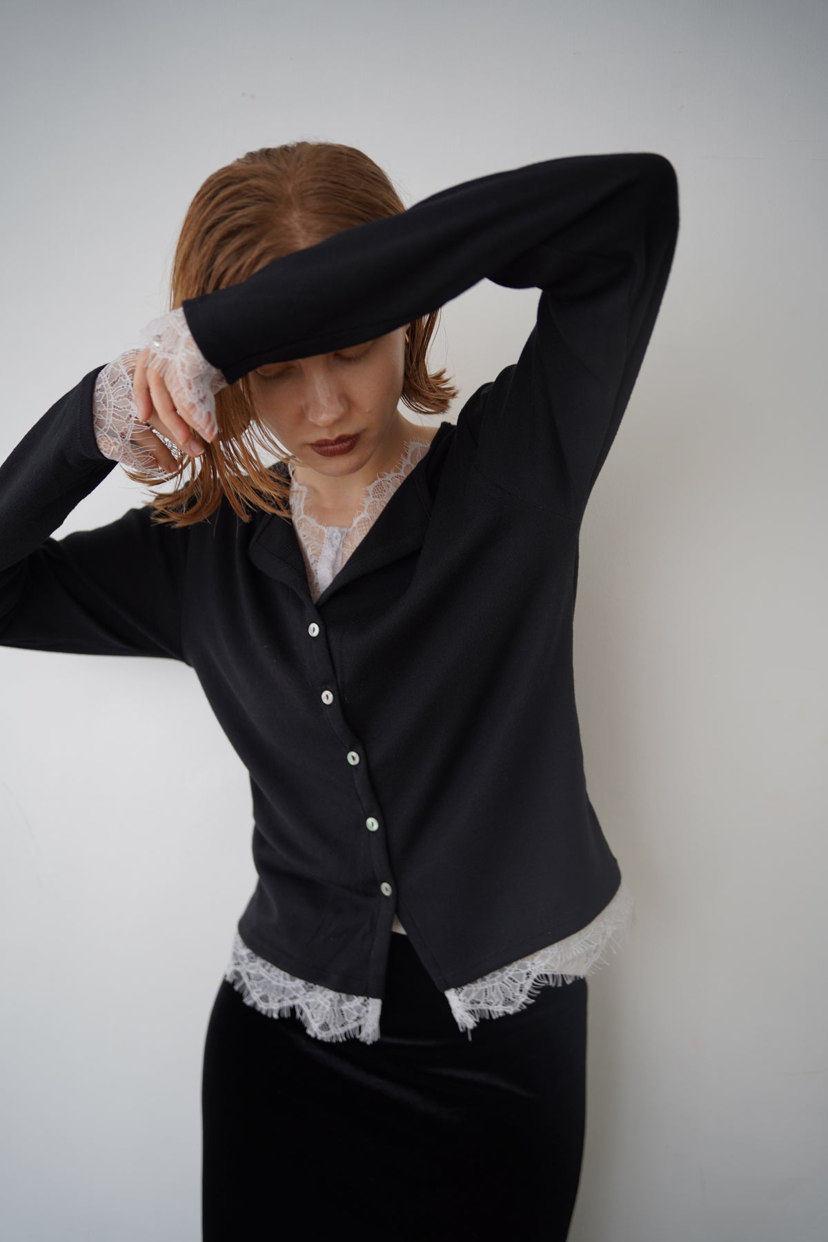 Cut lib race docking cardigan