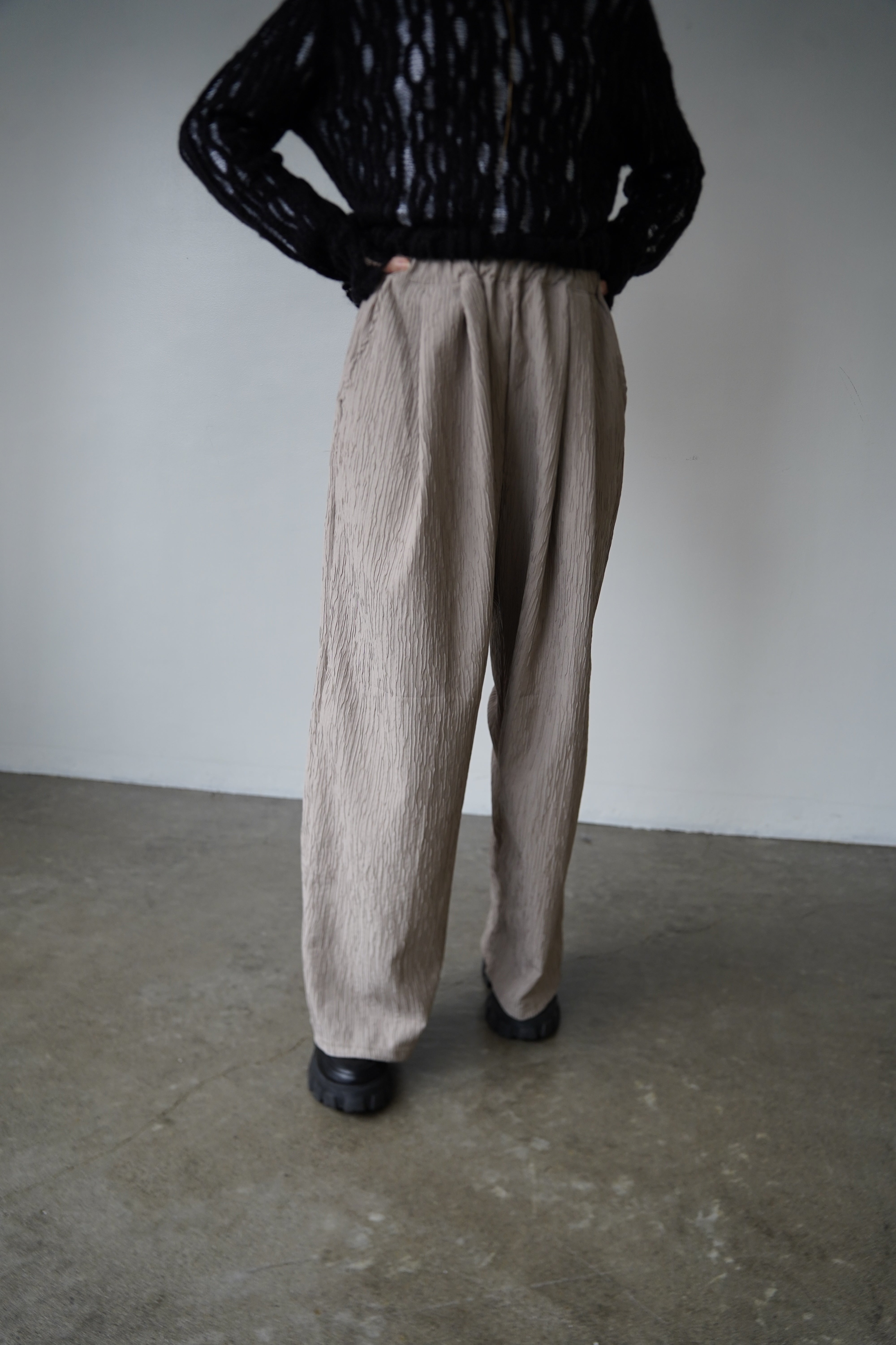 Jacquard slacks pants