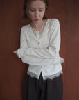 Cut lib race docking cardigan