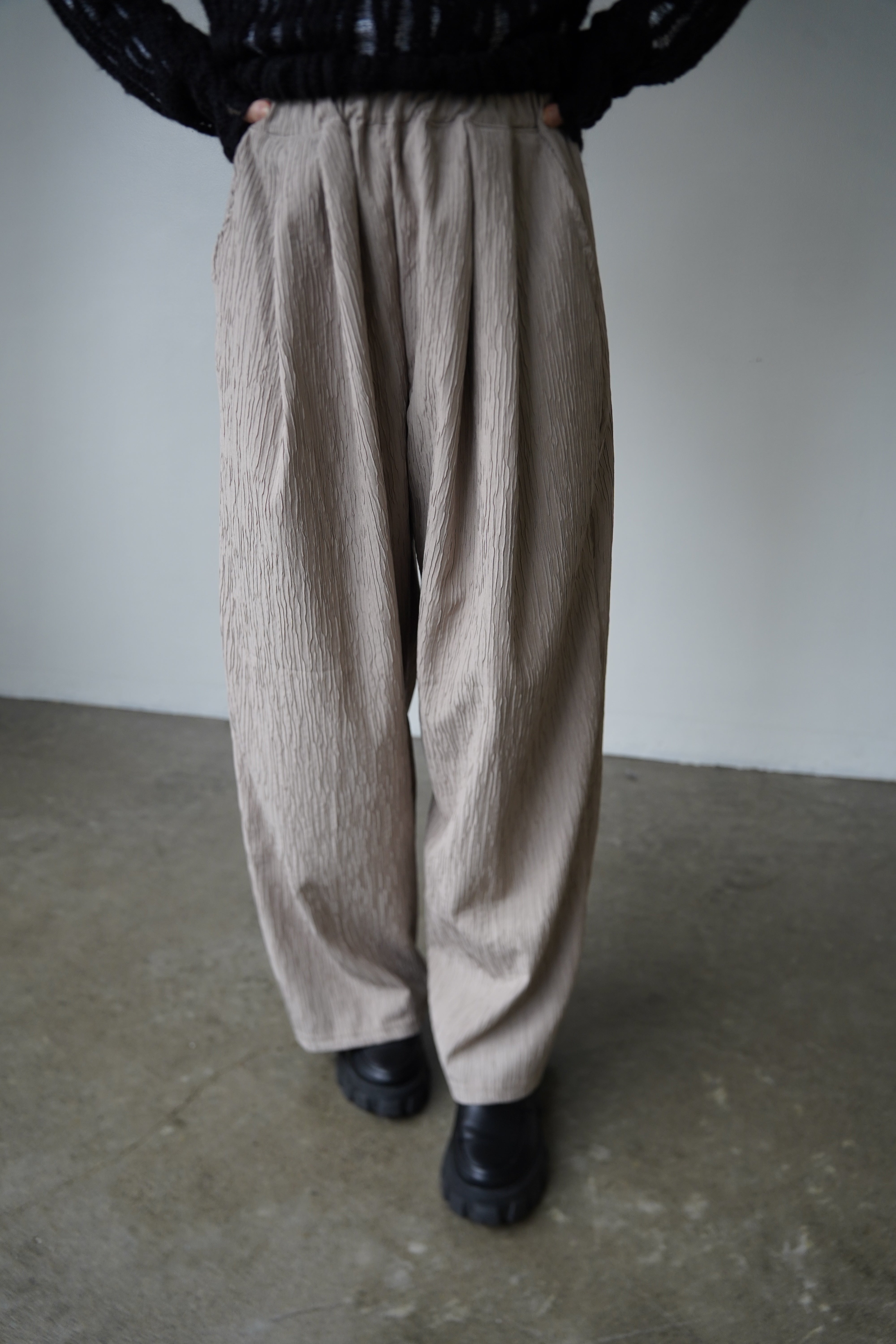 Jacquard slacks pants