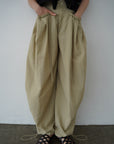 Pocket frill parachute pants