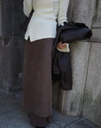 Alpaca layered skirt