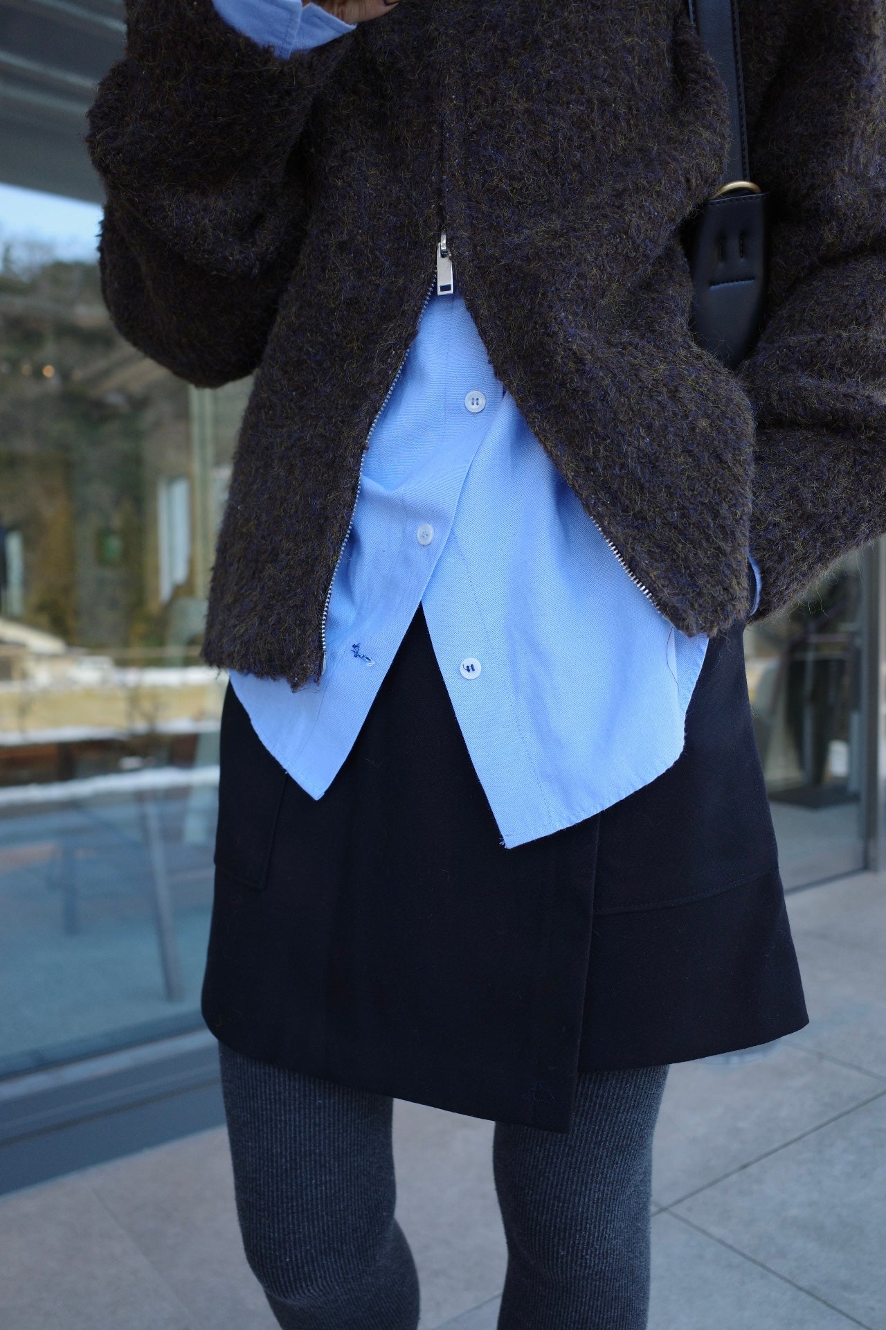 Pocket rap mini skirt