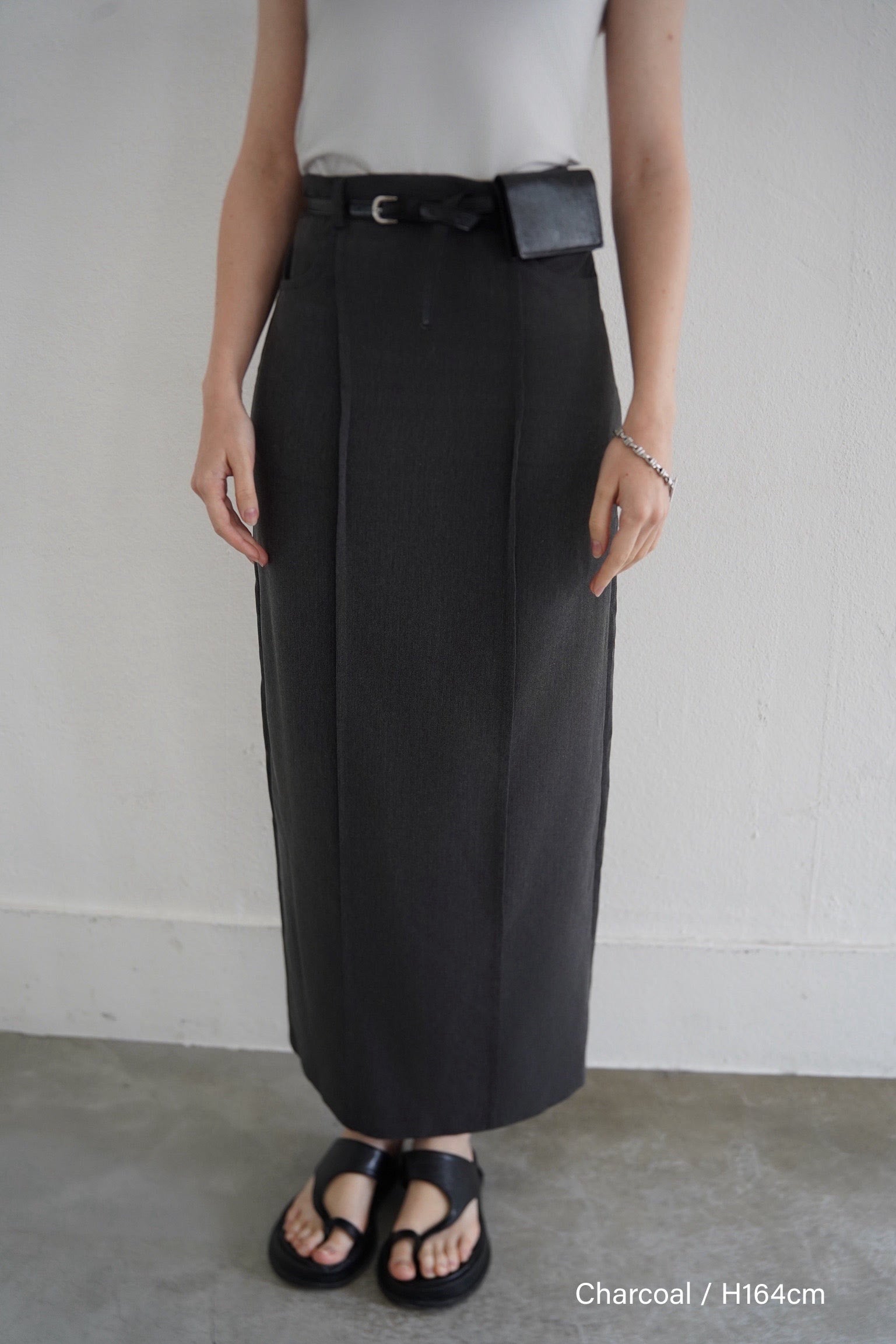 Switching  long skirt