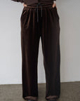 Velour Wide Leg Pants