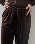Velour Wide Leg Pants
