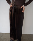 Velour Wide Leg Pants
