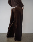 Velour Wide Leg Pants