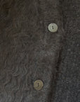 Shaggy mohair cardigan
